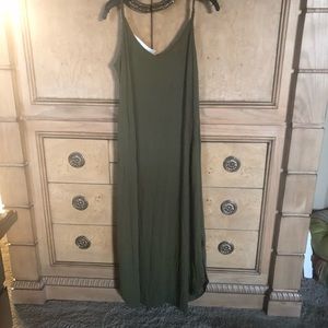 Green Tank Maxi Dress